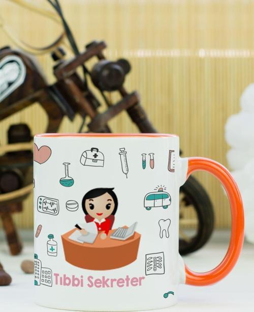 Tıbbi Sekreter Kupa Bardak Turuncu