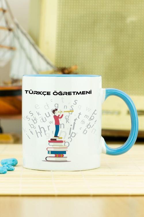 Türkçe Öğretmeni Kupa Bardak Mavi