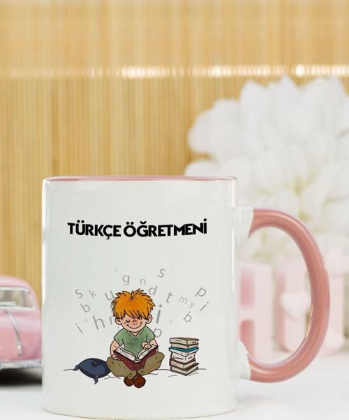 Türkçe Öğretmeni Kupa Bardak Pembe