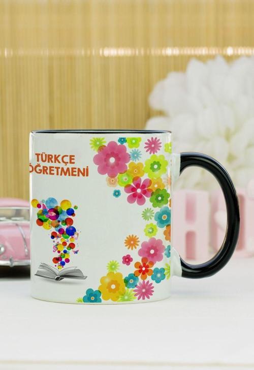 Türkçe Öğretmeni Kupa Bardak Siyah