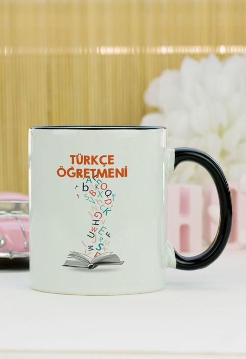 Türkçe Öğretmeni Kupa Bardak Siyah