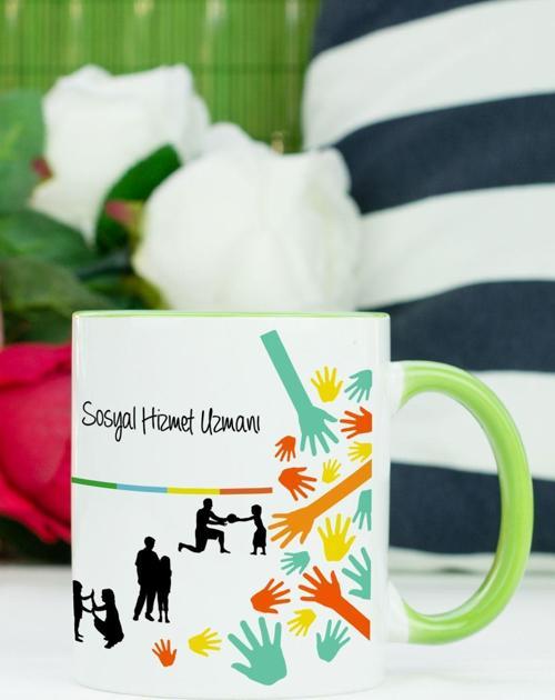 Sosyal Hizmet Uzmanı Kupa Bardak Yeşil
