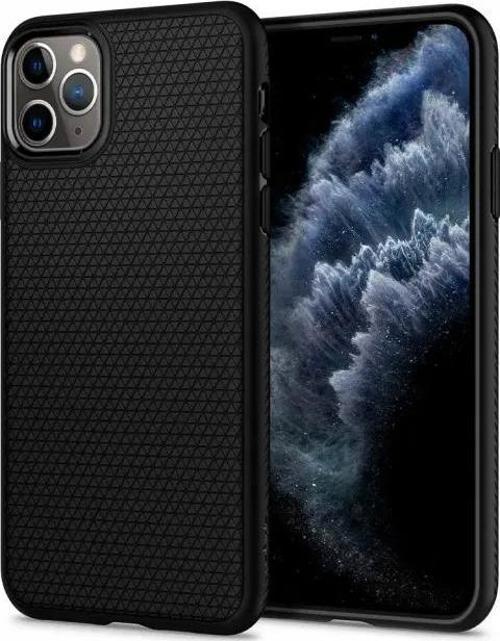 Liquid Air Armor iPhone 11 Pro Max Kılıf - Matte Black Matte Black