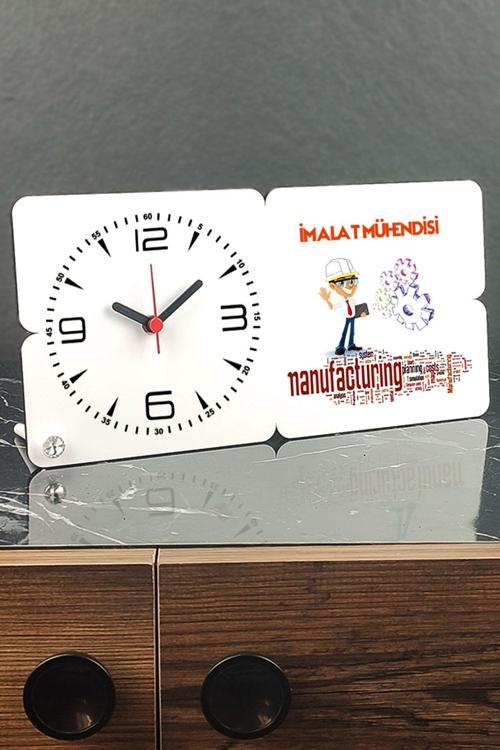 Imalat Mühendisi Ahşap Masa Saati