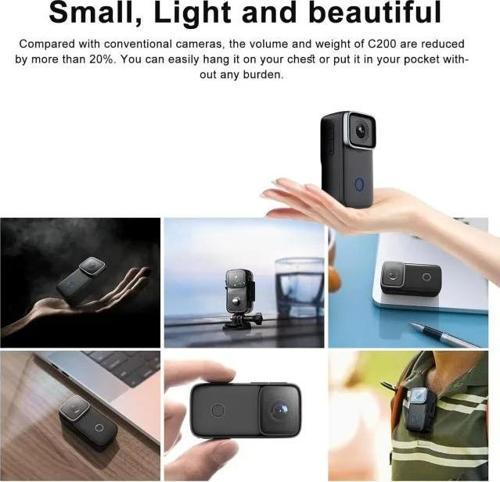 C200Pro Su Geçirmez Mini Aksiyon Kamerası C200