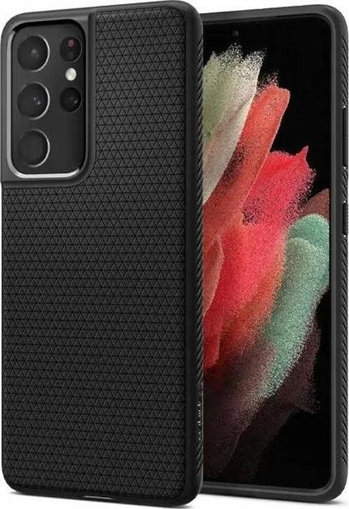 Liquid Air Galaxy S21 Ultra Kılıf - Siyah Matte Black