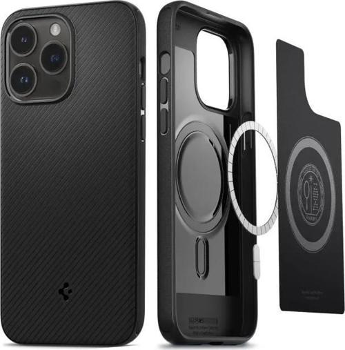 Mag Armor (MagFit) MagSafe ile Uyumlu iPhone 14 Pro Kılıf (2022)  Matte Black