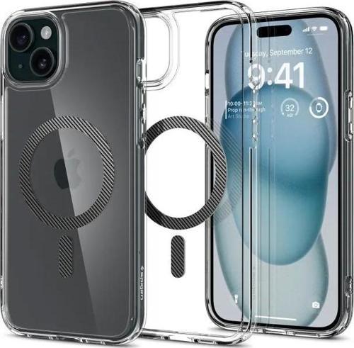 iphone 15 Manyetik Magfit [Askeri Düzeyde Koruma] Ultra Hibrit Kılıf  Carbon Fiber