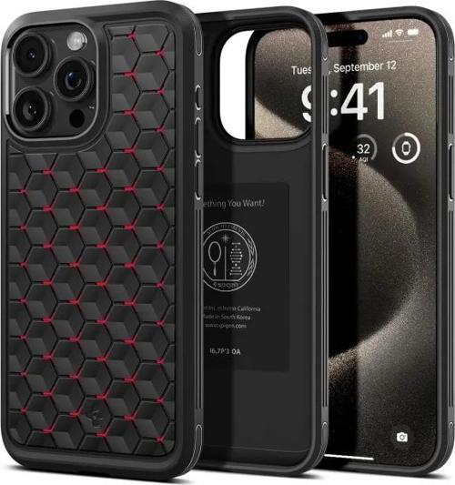 iPhone 15 Pro Max Cryo Armor [Military-Grade Protection] Kılıf Cryo Red