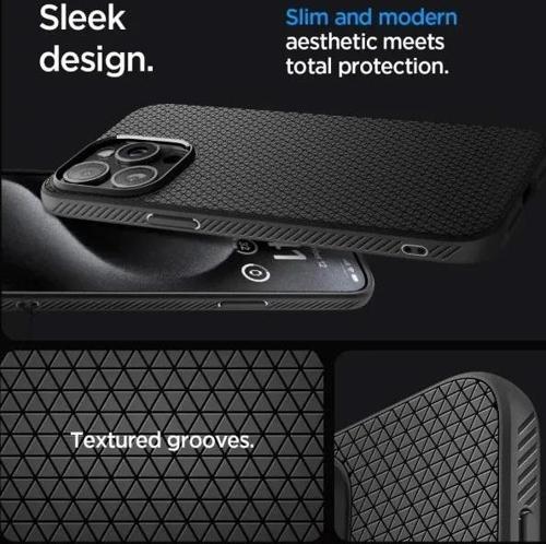 iPhone 15 Pro Max Liquid Air Armor [Military-Grade Protection] Kılıf (2023) Matte Black