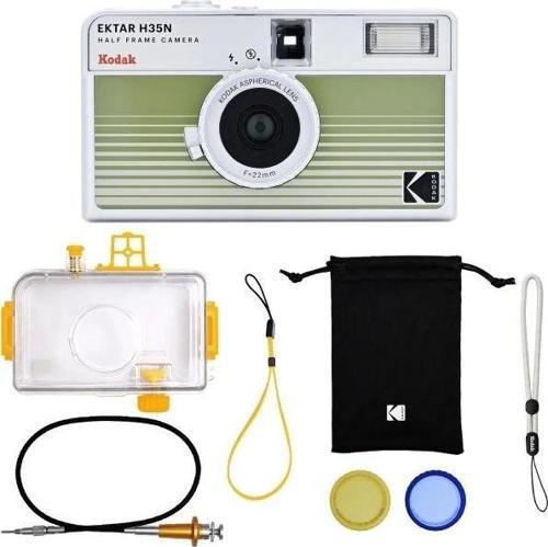 EKTAR H35N Yarı Çerçeveli Fotoğraf Makinesi - Premium Kit Yeşil Premium Kit
