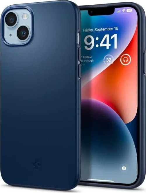 Thin Fit iPhone 14 Plus Kılıf Navy Blue