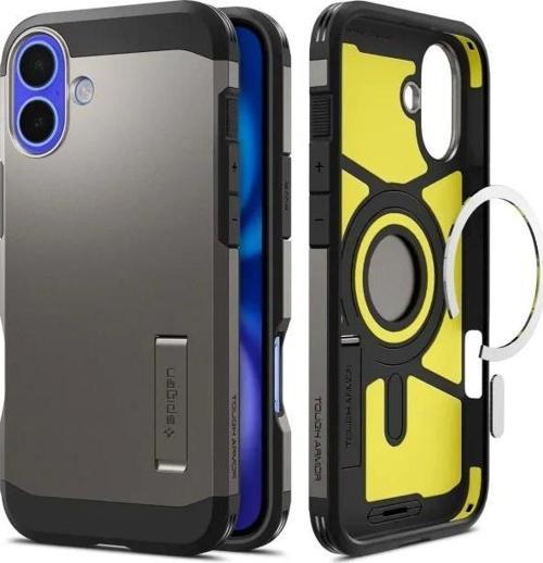Tough Armor (Ai) MagFit iPhone 16 Plus Kılıf iPhone 16 Plus Gri