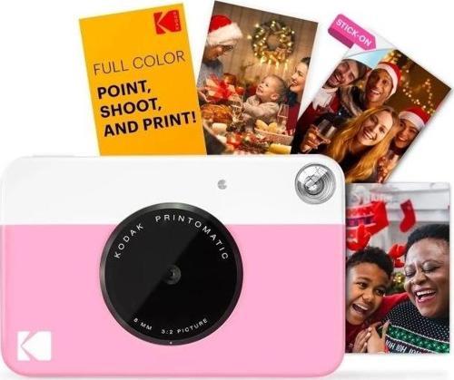 Printomatic Tam Renkli Anında Baskı Dijital Fotoğraf Makinesi Pembe Fotoğraf Makinesi