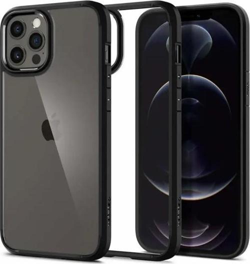 Ultra Hybrid iPhone 12 Pro Max Kılıf Matte Black