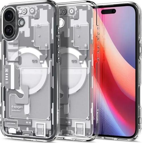 Ultra Hybrid MagFit [Sararma Önleyici] iPhone 16 Plus Kılıf iPhone 16 Plus Zero One Beyaz