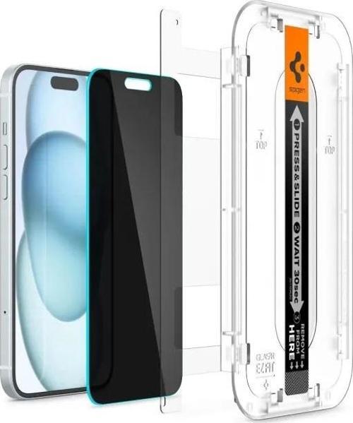 Temperli Cam Ekran Koruyucu [GlasTR EZ FIT - Privacy] iPhone 15 Plus iPhone 16 / iPhone 15