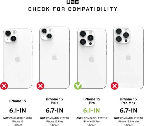 UAG Plyo iPhone 15 Pro Kılıfı Plasma - Ice