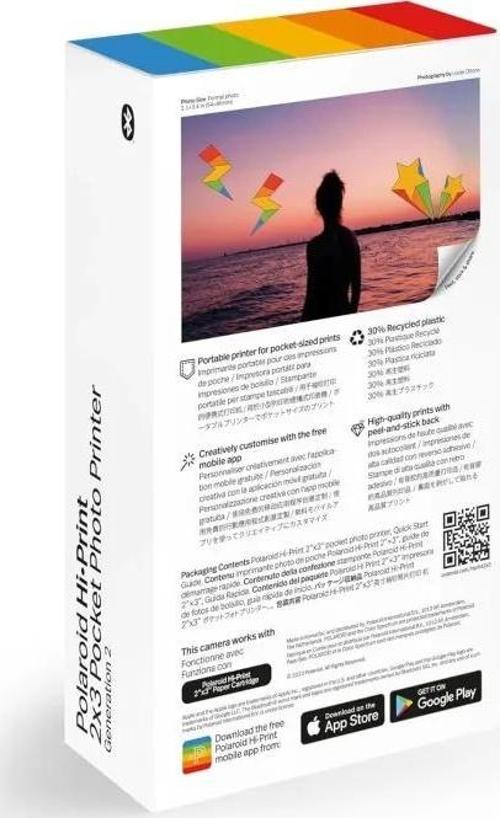 Hi-Print Bluetooth Bağlantılı 2x3 Cep Fotoğraf Yazıcısı Siyah Gen2