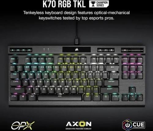K60 PRO TKL Wired Optical-Mechanical OPX Oyuncu Klavyesi K70 RGB TKL CHAMPION SERIES	 OPX Op