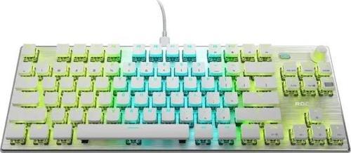 Pro Tenkeyless Lineer Optik Titan Switch PC Oyun Klavyesi Beyaz Vulcan TKL Pro