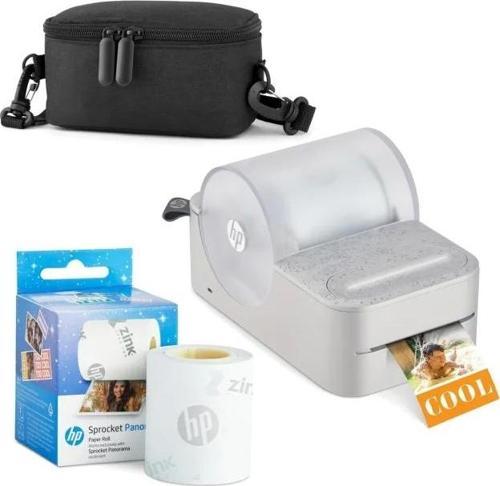 Sprocket Panorama Instant Taşınabilir Renkli Etiket ve Fotoğraf Yazıcısı Başlangıç Paketi Gri Sta
