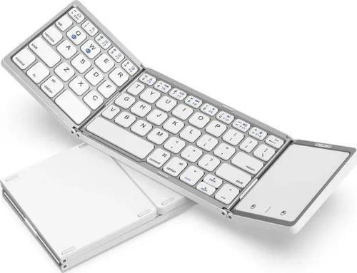 seeda Katlanabilir Bluetooth Klavye Silver White