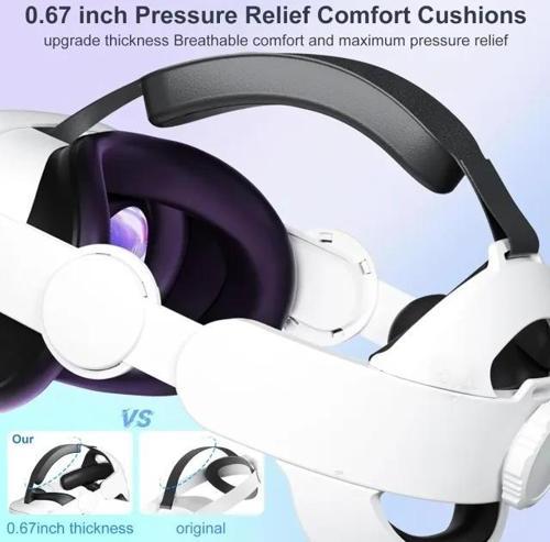 Meta Oculus Quest 3 için Yükseltilmiş Kafa Bandı Quest 3S/3 Head Strap