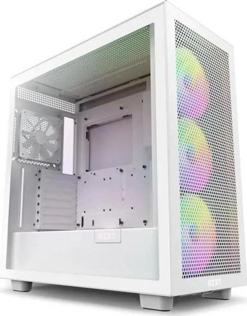 CM-H71FB-01 ATX Hızlı Çıkarılan Temperli Cam Yan Panel Mid Tower PC Oyun Kasası RGB Fans H7 Flo