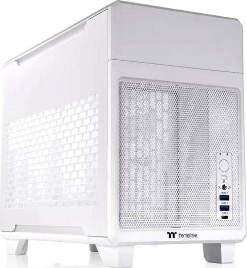 Core V21 SPCC Mikro ATX Mini ITX Cube Oyun Bilgisayarı Kasası TR100 Snow