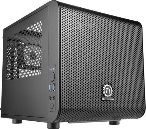 Core V21 SPCC Mikro ATX Mini ITX Cube Oyun Bilgisayarı Kasası V1 Black