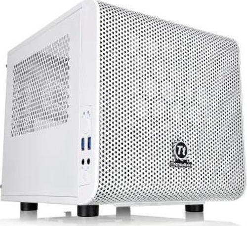 Core V21 SPCC Mikro ATX Mini ITX Cube Oyun Bilgisayarı Kasası V1 Snow