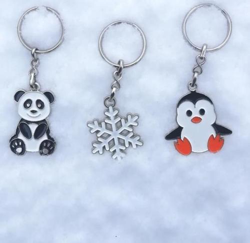 Hediyelik Anahtarlık 3 lü Set Çanta Aksesuarı Metal Anahtarlık