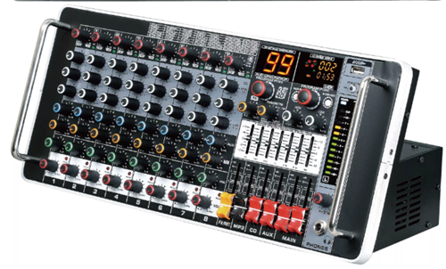MR-12M99-5 12 KANALLI EFEKTLİ  2x500W RACK TİPİ AmfiLİ POWER MİKSER