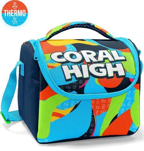 Kids Lacivert Mavi Graffiti Desenli Thermo Beslenme Çantası 11793