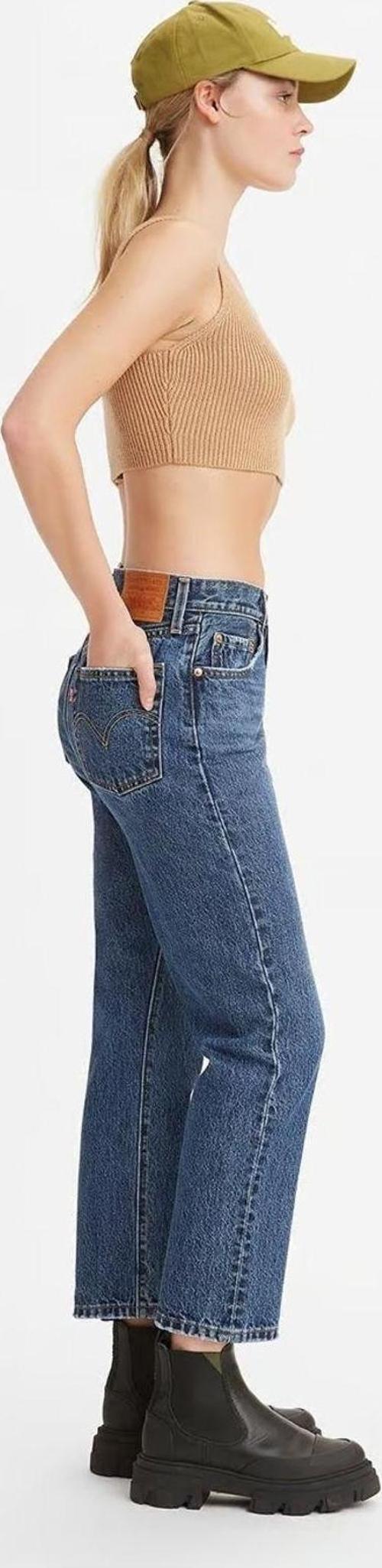 Kadın 501 Jeans Yüksek Bel Kısa Paça Kot Pantolon - A7739-0005