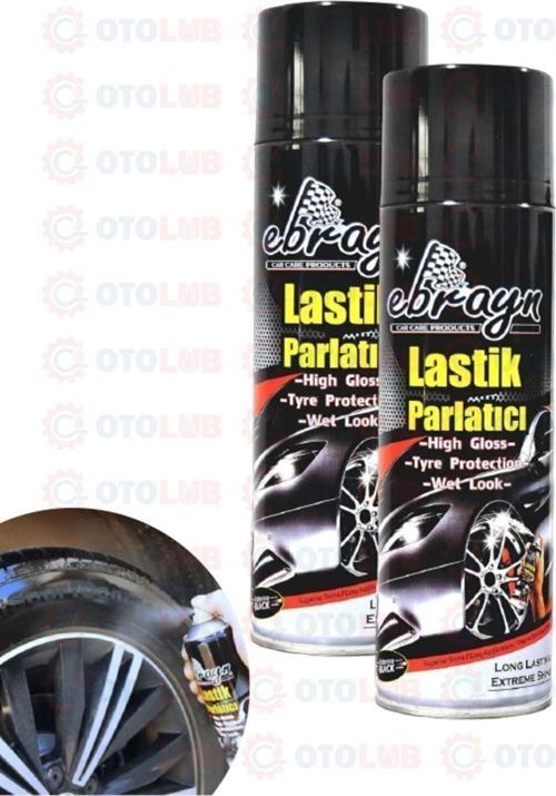 (2 Adet) Premium Lastik Parlatıcı Tampon Parlatıcı Koruyucu Aerosol Sprey 500 Ml