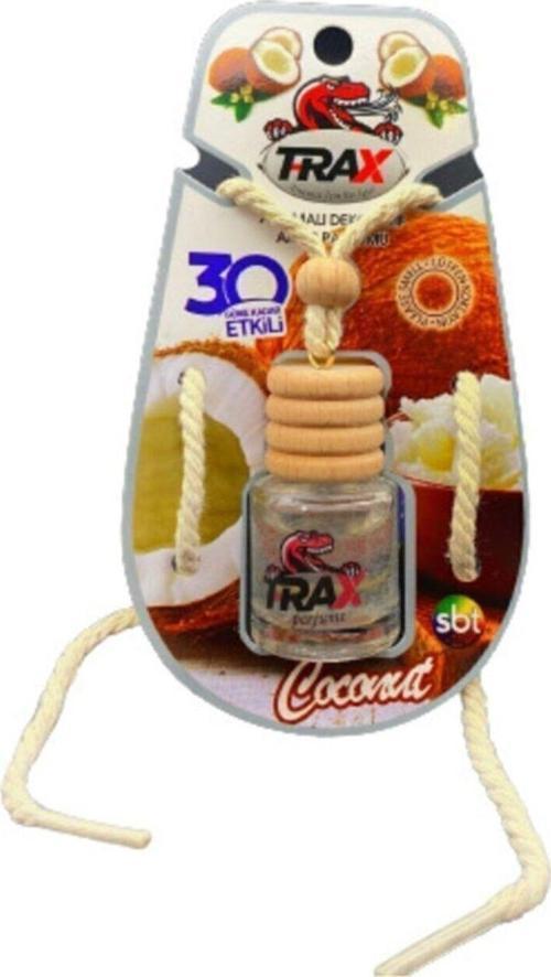 Oto Araç Ayna Asma Şişe Cam Koku Hindistan Cevizi (Coconut) Aromalı Oto Parfümü 8Ml
