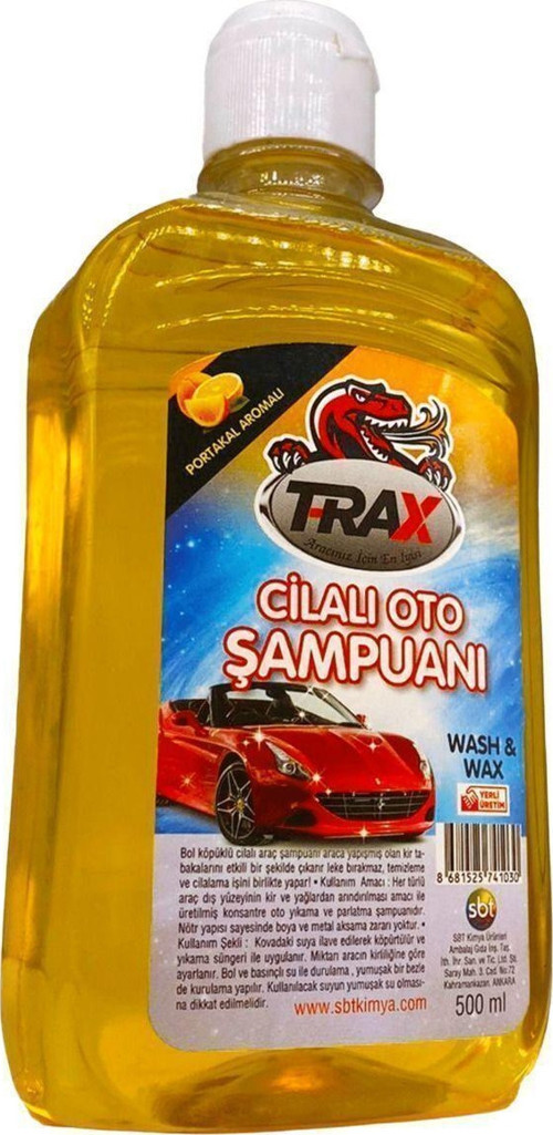 Oto Cilalı Şampuan Portakal Kokulu 500 Ml