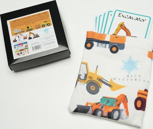 Construction Flashcard: Memory & Matching Game: (İNGİLİZCE) İnşaat Kamyonları Hafıza ve Eşleştirme Oyunu 60KART