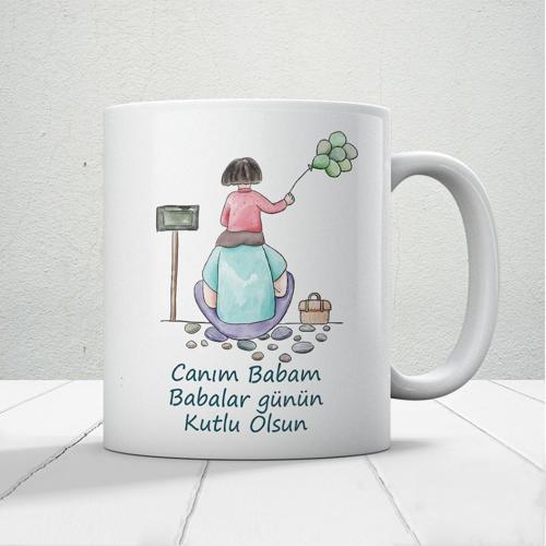Canım Babam Baskılı Babalar Günü Kupa Bardak Kahve Kupa Bardak-26