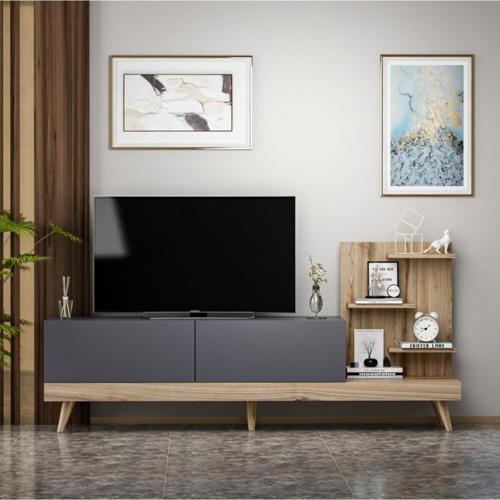 Tv Sehpası Desso Antrasit Ceviz 180 Cm