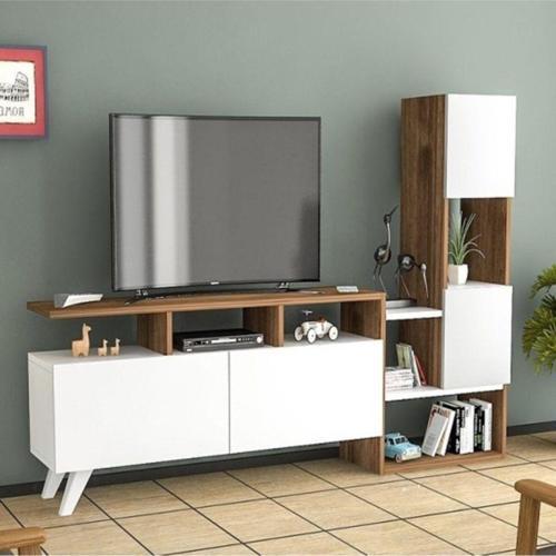 Tv Ünitesi Beyaz Ceviz 177 Cm