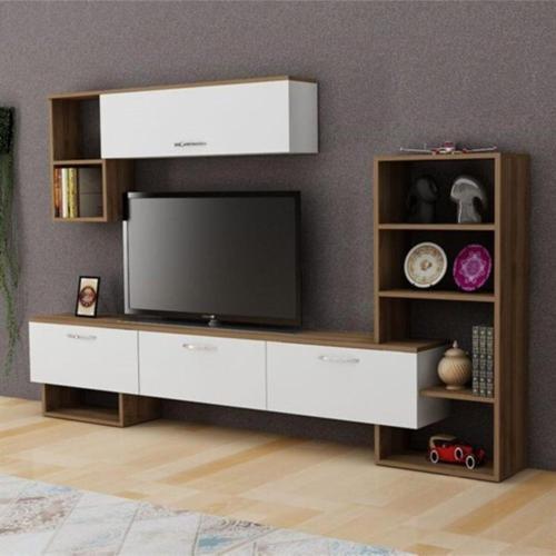 Tv Ünitesi Deva Beyaz Ceviz