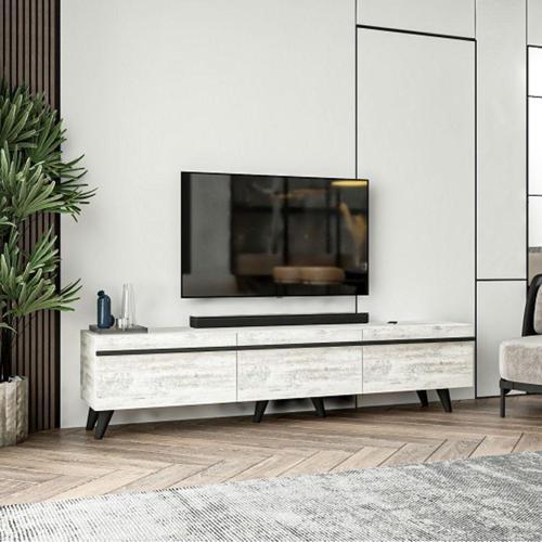 Tv Sehpası Asil Kristal Beyaz 180 Cm
