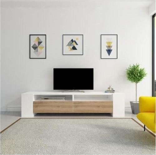 Tv Ünitesi Sasa Bc203 Beyaz Ceviz