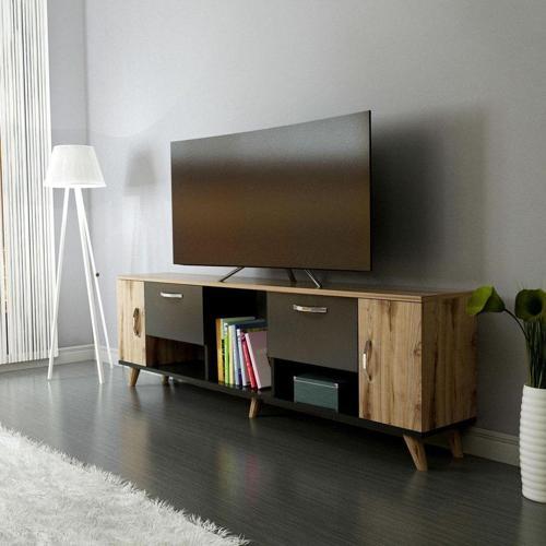 Tv Sehpası Left Çırağan Antrasit 180 Cm