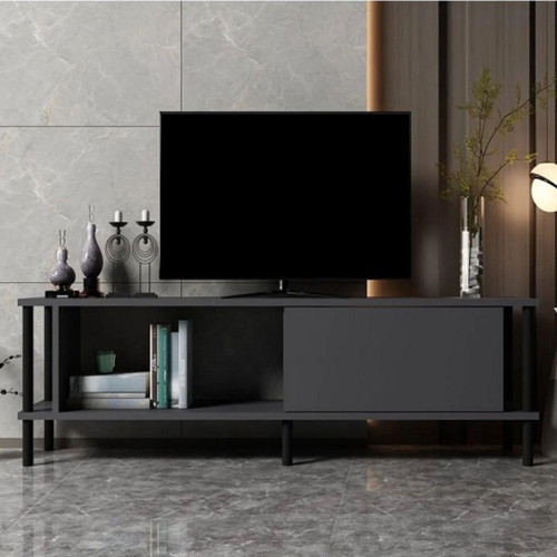 Tv Sehpası Rosso Antrasit Siyah 150 Cm