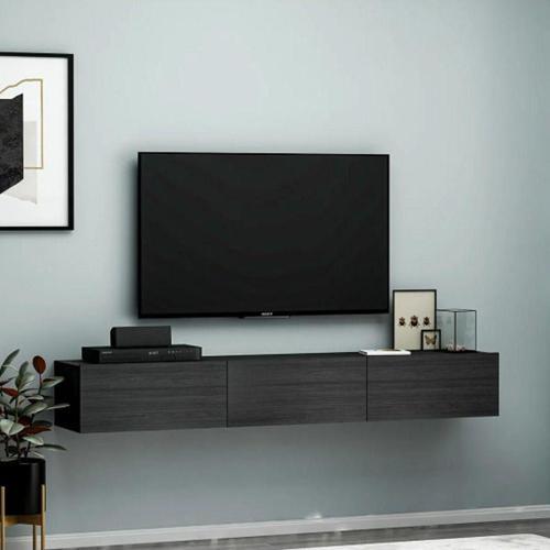 Tv Sehpası Tunus Siyah 180 Cm