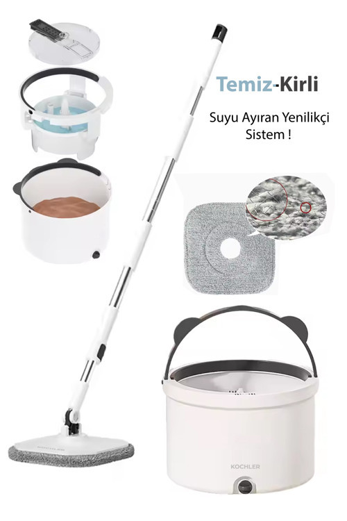 Su Ayrıştırmalı Hijyenik Mop – Temiz ve Kirli Suyu Ayıran Yenilikçi Temizlik Seti